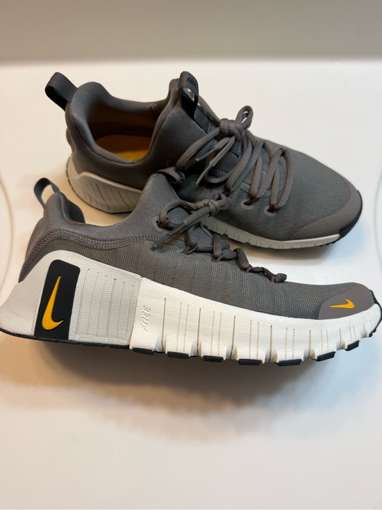 Nike Other - Nike Gray Athletic Sneakers with Orange Swoosh Accents
